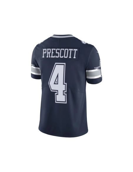 Mens Dallas Cowboys Dak Prescott Navy Vapor Limited Player Jersey