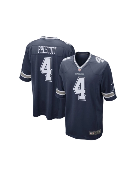 Mens Dallas Cowboys Dak Prescott Navy Game Team Jersey
