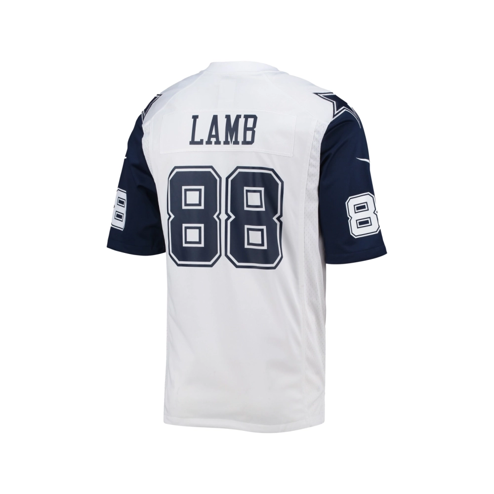 Mens Dallas Cowboys CeeDee Lamb White Alternate Game Jersey