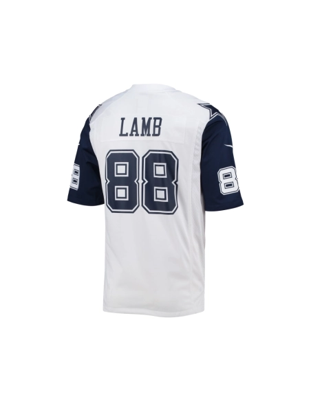 Mens Dallas Cowboys CeeDee Lamb White Alternate Game Jersey