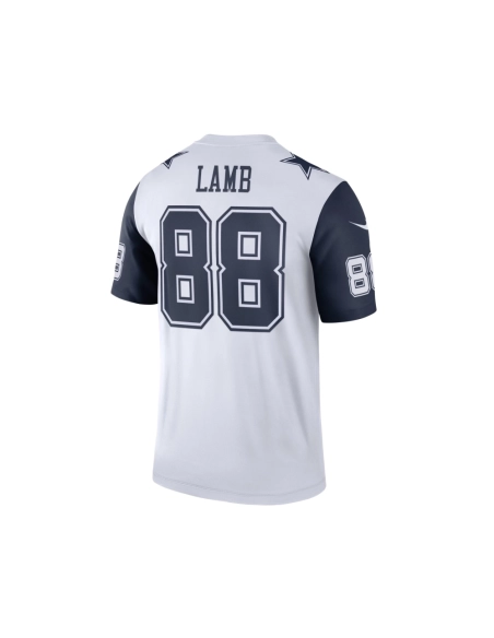Mens Dallas Cowboys CeeDee Lamb White 2nd Alternate Legend Jersey