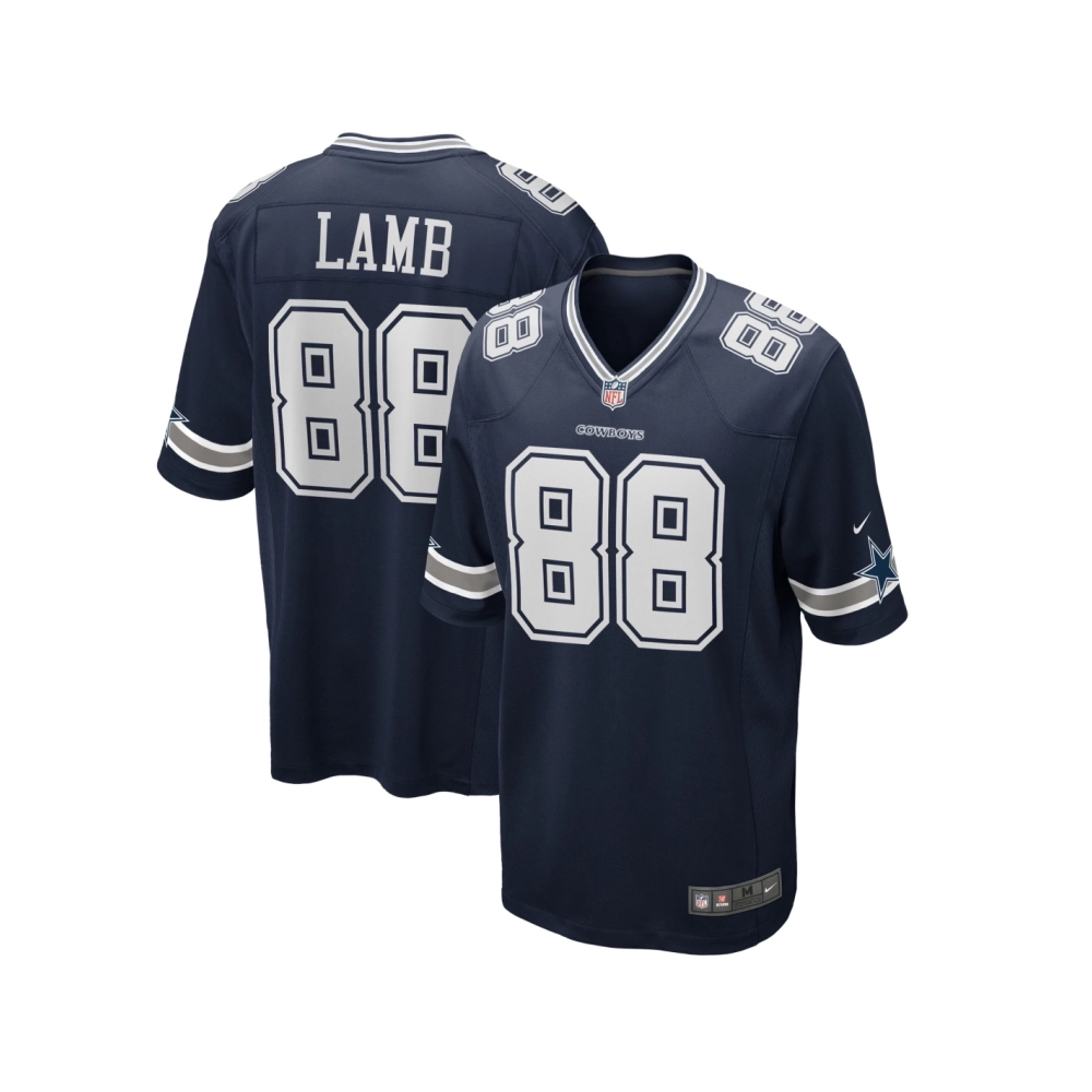 Mens Dallas Cowboys CeeDee Lamb Navy Game Jersey