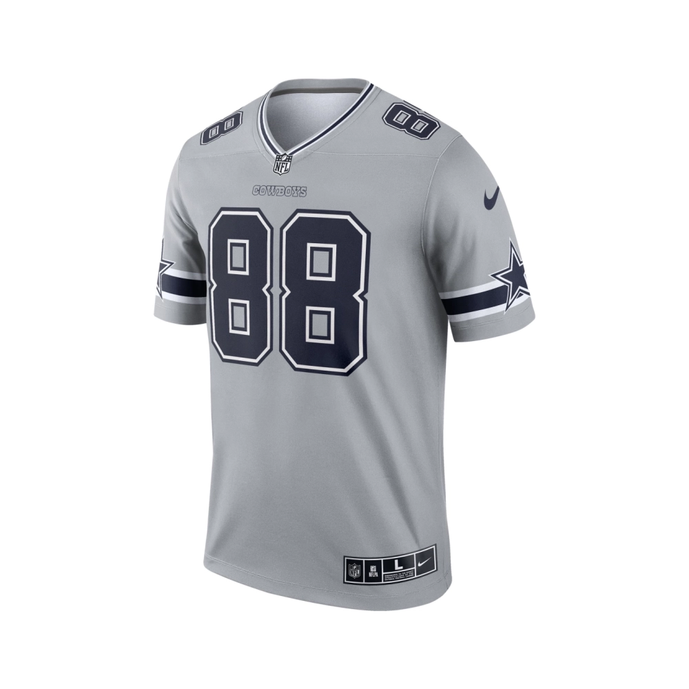 Mens Dallas Cowboys CeeDee Lamb Gray Inverted Legend Jersey