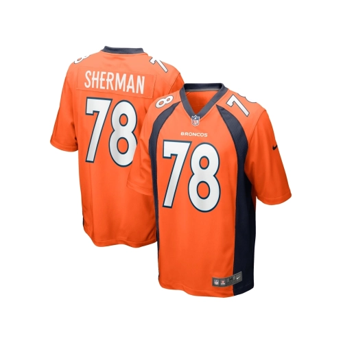 Mens Denver Broncos William Sherman Orange Team Game Jersey
