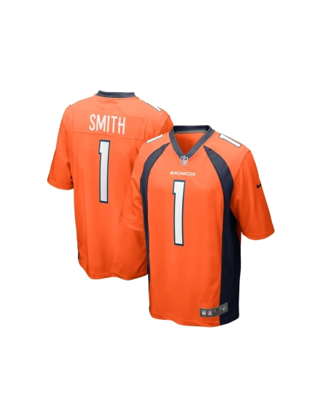 Mens Denver Broncos Tremon Smith Orange Team Game Jersey