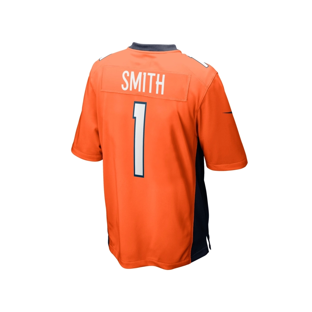 Mens Denver Broncos Tremon Smith Orange Team Game Jersey