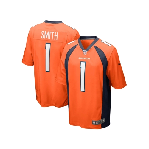 Mens Denver Broncos Tremon Smith Orange Game Jersey