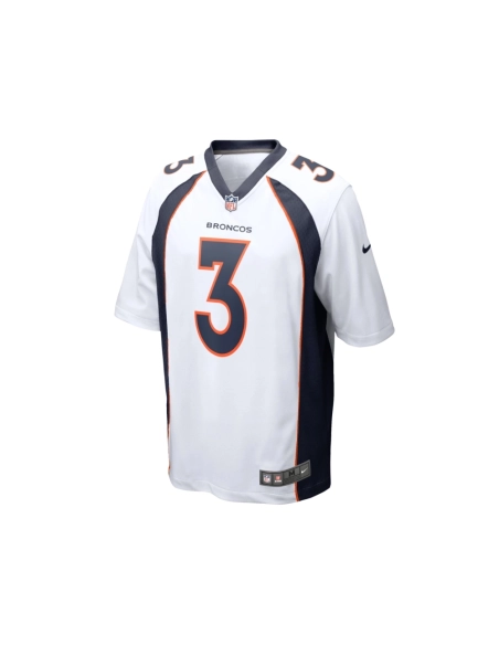 Mens Denver Broncos Russell Wilson White Game Jersey