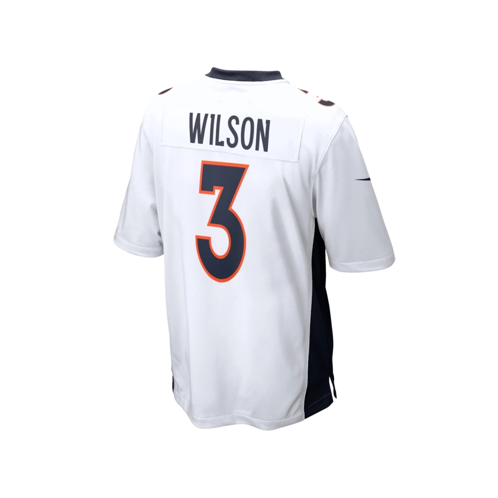 Mens Denver Broncos Russell Wilson White Game Jersey
