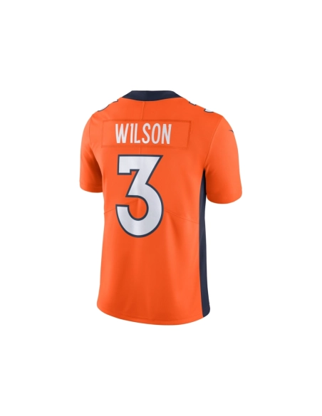 Mens Denver Broncos Russell Wilson Orange Vapor Untouchable Limited Jersey