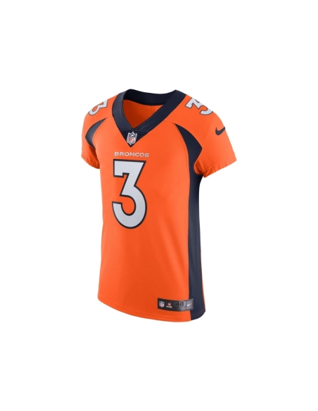 Mens Denver Broncos Russell Wilson Orange Vapor Elite Jersey