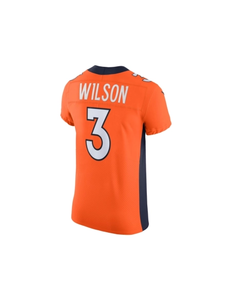 Mens Denver Broncos Russell Wilson Orange Vapor Elite Jersey