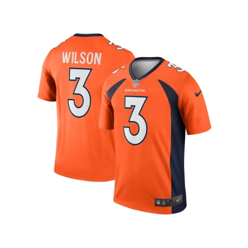 Mens Denver Broncos Russell Wilson Orange Legend Jersey