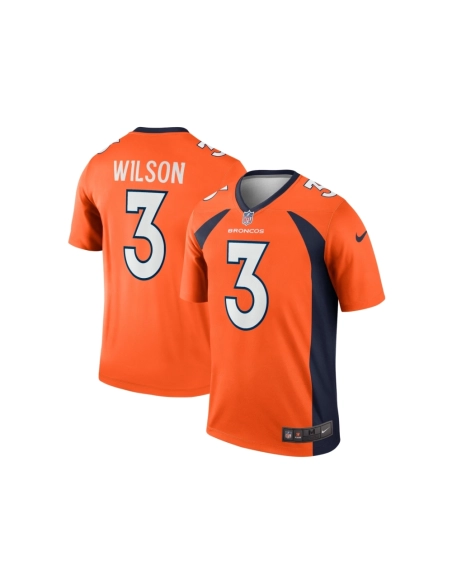 Mens Denver Broncos Russell Wilson Orange Legend Jersey