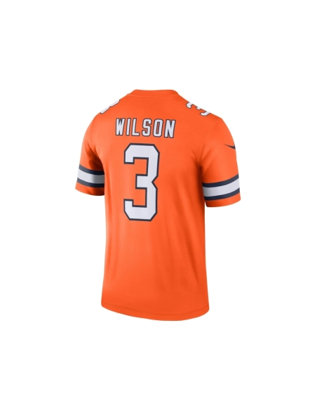 Mens Denver Broncos Russell Wilson Orange Alternate Legend Jersey