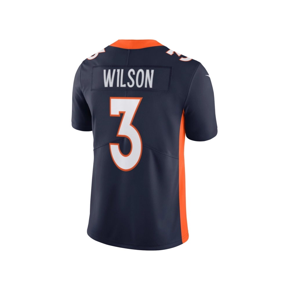 Mens Denver Broncos Russell Wilson Navy Alternate Vapor Limited Jersey
