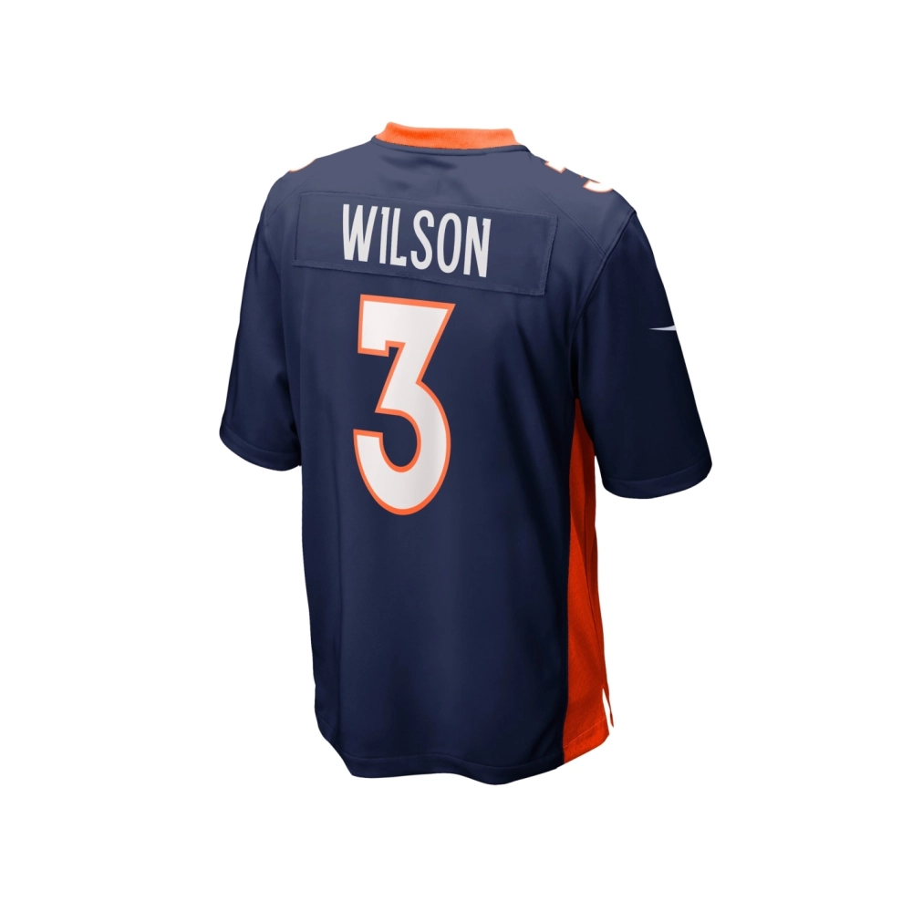 Mens Denver Broncos Russell Wilson Navy Alternate Game Jersey