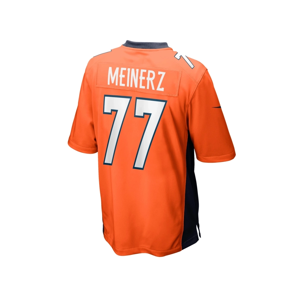 Mens Denver Broncos Quinn Meinerz Orange Game Jersey