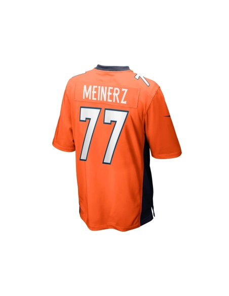 Mens Denver Broncos Quinn Meinerz Orange Game Jersey
