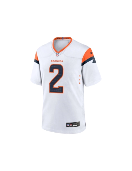 Mens Denver Broncos Patrick Surtain II White Mile High Collection Game Jersey