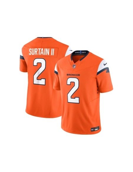 Mens Denver Broncos Patrick Surtain II Orange Mile High Collection Vapor F.U.S.E. Limited Jersey
