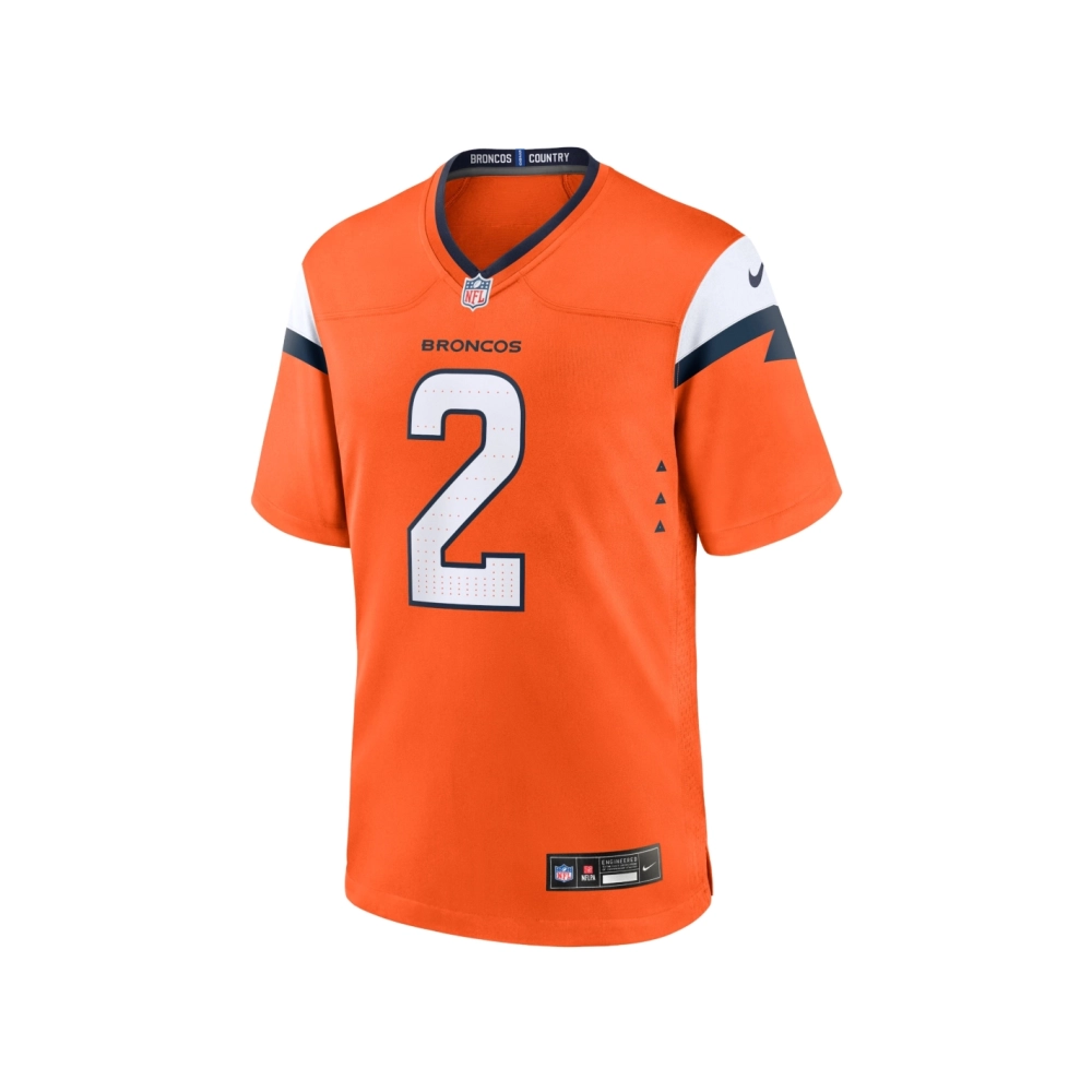 Mens Denver Broncos Patrick Surtain II Orange Mile High Collection Game Jersey