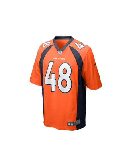 Mens Denver Broncos Mitchell Fraboni Orange Team Game Jersey
