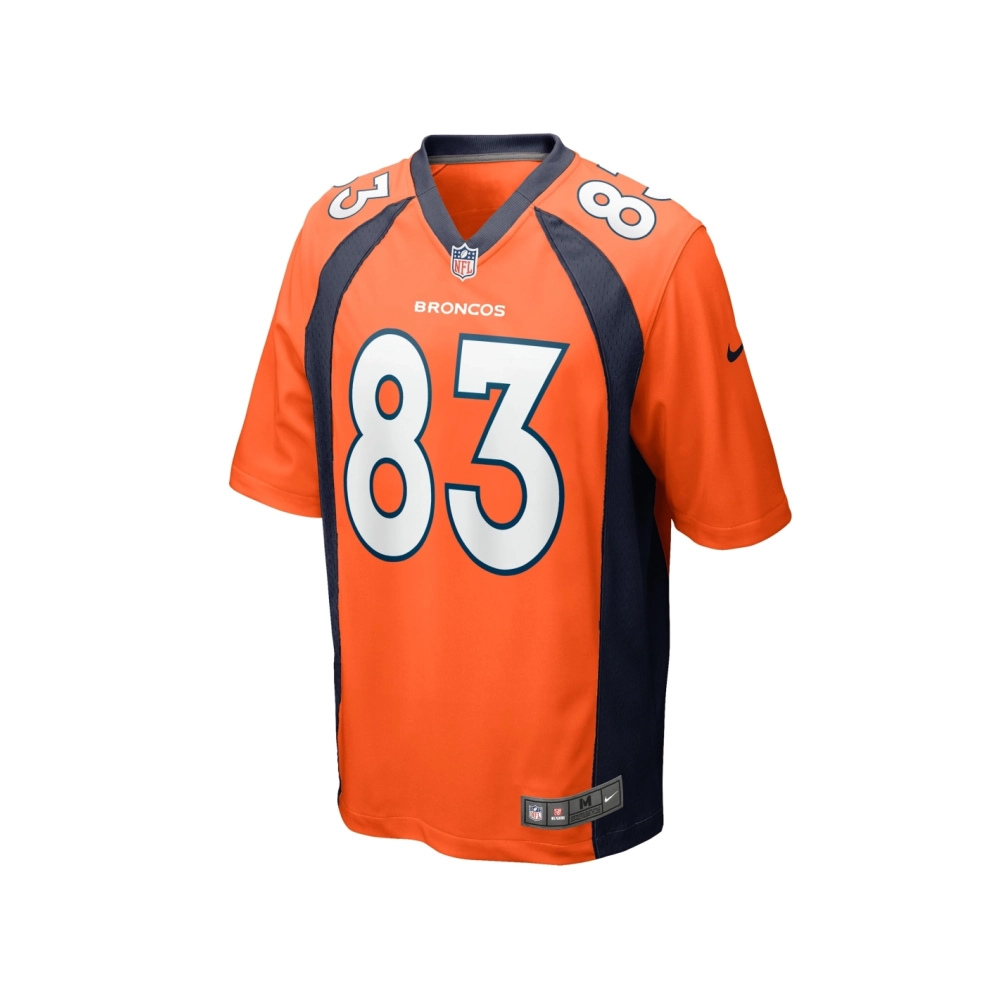 Mens Denver Broncos Michael Bandy Orange Team Game Jersey