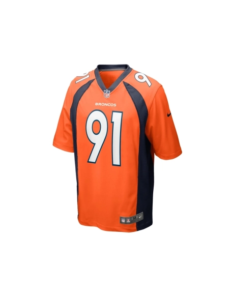 Mens Denver Broncos Matt Henningsen Orange Game Player Jersey