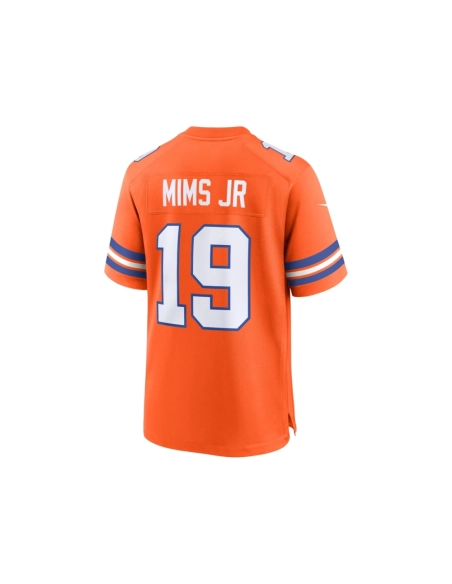 Mens Denver Broncos Marvin Mims Jr Orange Mile High Collection 1977 Throwback Player Game Jersey
