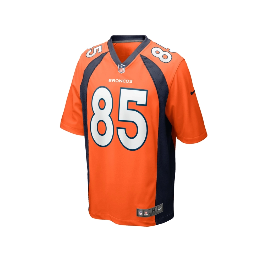 Mens Denver Broncos Lucas Krull Orange Team Game Jersey