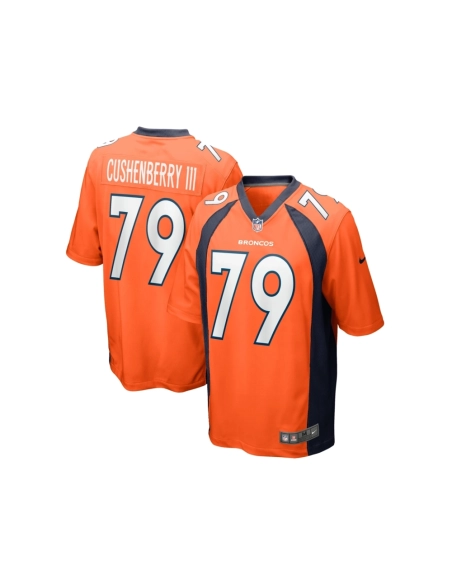 Mens Denver Broncos Lloyd Cushenberry III Orange Game Player Jersey