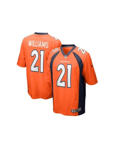 Mens Denver Broncos KWaun Williams Orange Game Jersey
