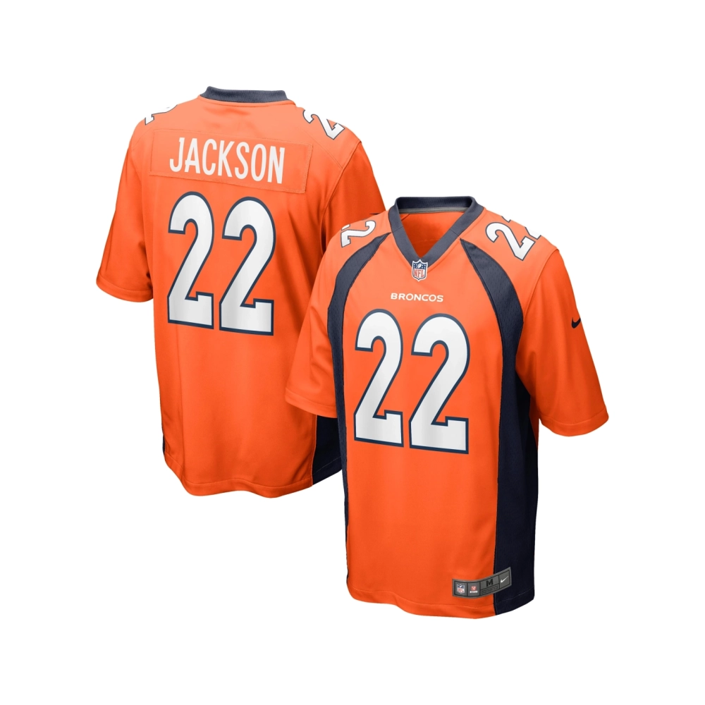 Mens Denver Broncos Kareem Jackson Orange Game Jersey