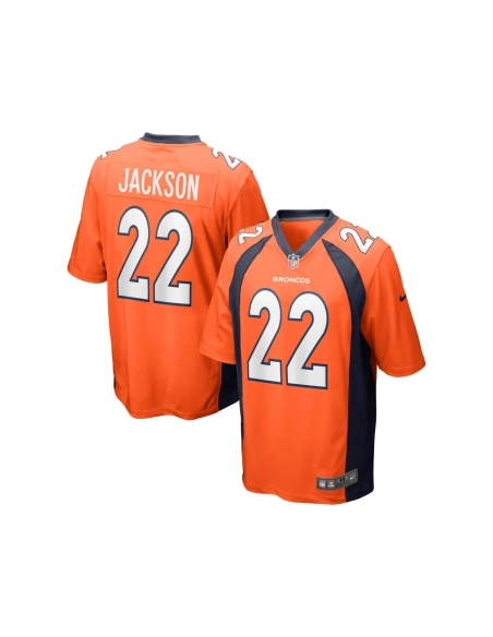 Mens Denver Broncos Kareem Jackson Orange Game Jersey
