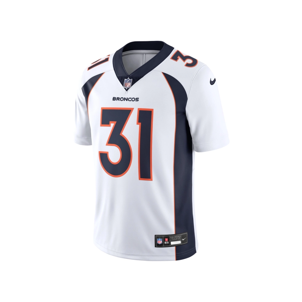 Mens Denver Broncos Justin Simmons White Vapor Untouchable Limited Jersey