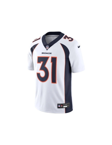 Mens Denver Broncos Justin Simmons White Vapor Untouchable Limited Jersey
