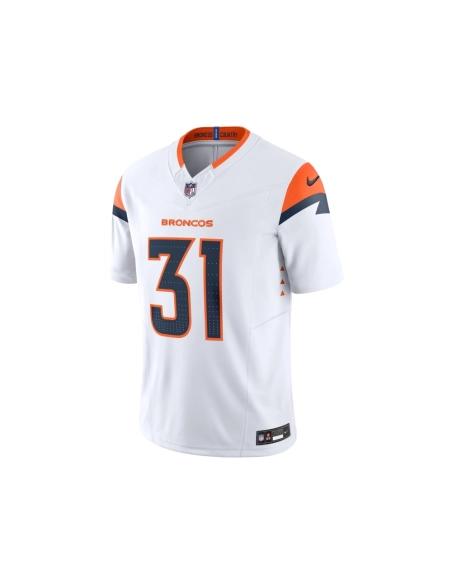 Mens Denver Broncos Justin Simmons White Vapor F.U.S.E. Limited Jersey