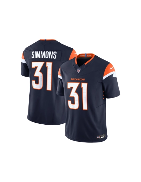 Mens Denver Broncos Justin Simmons Navy Vapor F.U.S.E. Limited Jersey