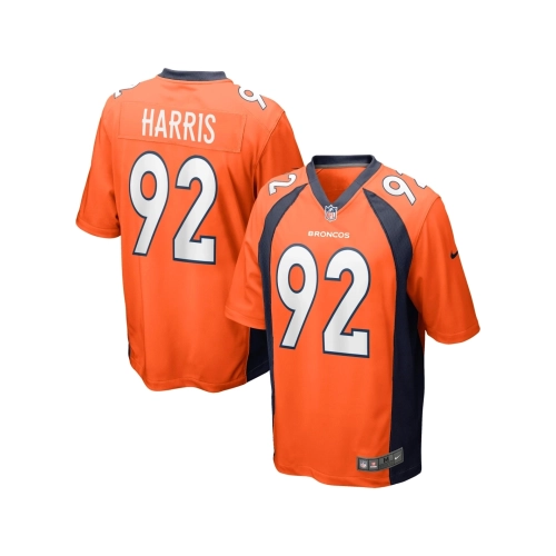 Mens Denver Broncos Jonathan Harris Orange Game Jersey