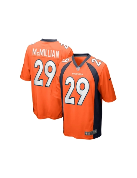 Mens Denver Broncos JaQuan McMillian Orange Team Game Jersey