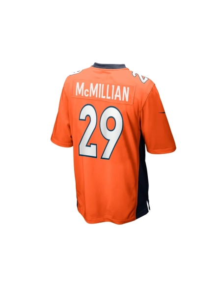 Mens Denver Broncos JaQuan McMillian Orange Team Game Jersey