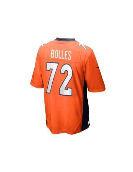 Mens Denver Broncos Garett Bolles Orange Game Jersey