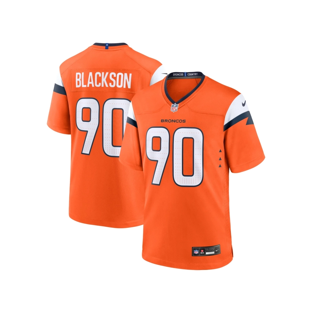 Mens Denver Broncos Angelo Blackson Orange Game Jersey