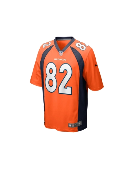 Mens Denver Broncos Adam Trautman Orange Team Game Jersey