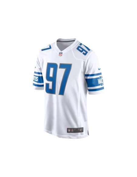 Mens Detroit Lions Aidan Hutchinson White Player Game Jersey
