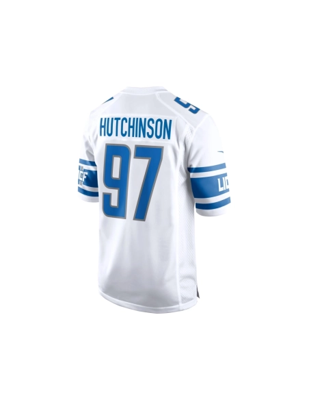 Mens Detroit Lions Aidan Hutchinson White Player Game Jersey