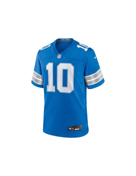 Mens Detroit Lions TreQuan Smith Blue Game Jersey