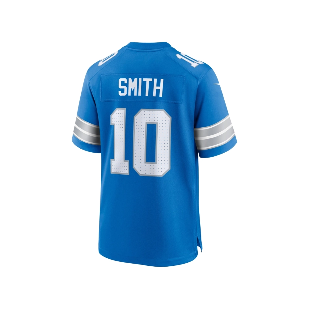 Mens Detroit Lions TreQuan Smith Blue Game Jersey