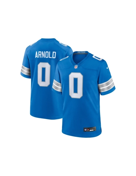Mens Detroit Lions Terrion Arnold Blue 2024 NFL Draft First Round Pick Player Game Jersey